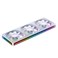 JONSBO ZA360WR Reverse PC Case FanAll3inOneSingle Frame Unit with 3x120mm 3Pin ARGB FansPWM Reverse Blade Silent with 4Sides Infinity MirrorAluminum Nameplate28mm Thick White