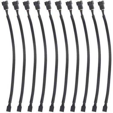 WMYCONGCONG 10 PCS 10 PWM Fan Extension Cable 4 Pin PC Fan Extension Cable PWM Fan Extension Power Cable