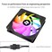 Thermalright TLC12CS CPU Fan 120mm 4pin PWM Silent Computer Case Cooler Fan with SFDB Bearing Included up to 1550RPM PC Cooling Black ARGB