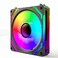 AsiaHorse COSMIQ 120mm PC RGB Fans Computer Case Fans 5V 3PIN Connector Daisy Chain PWM Cooling Fan with Controller for Cases CPU Liquid Cooler
