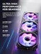 AsiaHorse Dawn Pro 120mm Case Fan ARGB PWM 1850RPM 68CFM Airflow Forward Reverse Blade Design Low Noise Precision HDB Bearings High Performance Unit PC Fan Modular Daisy Chain