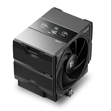 Sudokoo SK700V AM5 CPU Cooler AM5 Exclusive Digital Display 7 Heatpipes CPU Air Cooler Single Tower 120mm FDB PWM Fan Full RAM Freedom LRail Lock Mount Black