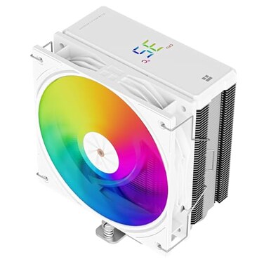 Thermalright Assassin X 120R Digital ARGB White CPU Cooler Digital Screen Top Cover TLP12WS PWM Quiet Fan CPU Air Cooler Computer Heatsink Cooling Support AM4AM5Intel LGA18511700115X1200