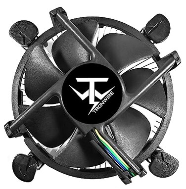 TRONWIRE TW2 CPU Cooler Aluminum Heatsink Copper Core Base 4Pin PWM 92mm Low Profile 3000 RPM Fan PreApplied Thermal Paste for Intel Core i3 i5 i7 i9 Socket 1200 1151 1150 1155 1156 Desktop PC