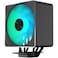 APNX AP1V Black Tower ARGB CPU Air Cooler 5 Heat Pipes Aluminum Frame PWM Hydro Bearing Fan High Air Flow 165mm H Intel LGA 17001200 AMD Ryzen AM5AM4