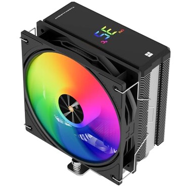 Thermalright Assassin X 120R Digital ARGB Black CPU Cooler Digital Screen Top Cover TLP12S PWM Quiet Fan CPU Air Cooler Computer Heatsink Cooling Support AM4AM5Intel LGA18511700115X1200