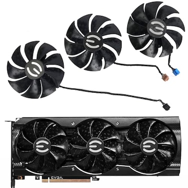 LTANDBR 87mm T129215SU PLA09215S12H 12V 055A 4Pin Graphics Card Fan for EVGA RTX 3070 3080 3090 XC3 Black Gaming Graphics Card Fan BR002
