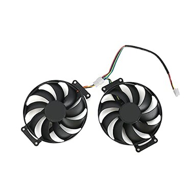 inRobert 87mm 6Pin RTX2060S RTX1660S Graphics Card Fan Replacement for ASUS Dual RTX 206020701660 Super EVO GPU Fan