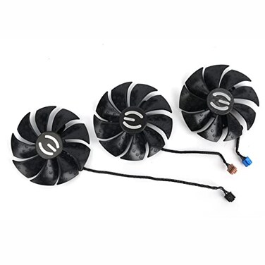 inRobert PLA09215S12H Graphics Card Cooling Fan for EVGA RTX 3070 3080 Ti 3090 XC3 Black Gaming Full Set