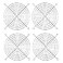 GDQLCNXB Metal Fan Grill 120mm PC Computer Fan Grill Mounting Finger Guard Protection CoverPack of 4