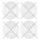 GDQLCNXB Metal Fan Grill 120mm PC Computer Fan Grill Mounting Finger Guard Protection CoverPack of 4