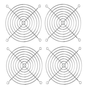 GDQLCNXB Metal Fan Grill 120mm PC Computer Fan Grill Mounting Finger Guard Protection CoverPack of 4