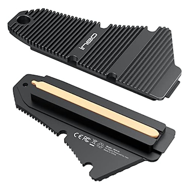 ineo PS5 DustProof Heatsink M2 NVME SSD Heatsink for PS5 not for PS5 Slim and PS5 Pro Magnesium Aluminum Alloy Designed with Pure Copper Strip M24