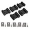 Easycargo To220 Aluminium Heatsink 25x34x12mmTO220 Heat Sink for Cooling MOSFET SCR Power Voltage Regulator ICS 25mmx34mmx12mm Anodized Black 5Pack