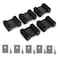 Easycargo To220 Aluminium Heatsink 25x34x12mmTO220 Heat Sink for Cooling MOSFET SCR Power Voltage Regulator ICS 25mmx34mmx12mm Anodized Black 5Pack