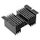 uxcell Black Aluminum Heatsink 49 x 28 x 2125 x 7 x 5cm Cooling Fins Heat Dissipation Cooler Heat Sink for Solid State Relay SSR
