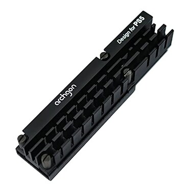 Archgon PS5 Heatsink M2 228022110 SSD Aluminum Heatsink with Thermal Pad Compatible with PS5 Model HS1110PS5 Black