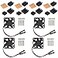 Easycargo Raspberry Pi 4 Heatsink Fan Kit Cooler 30mm Fan Heatsink for Raspberry Pi 5 4 3 Electronics Robotics Development Boards DIY 3007 30x30x7mm 5V 33V Quite Mini Fan Small Black 4 Pack