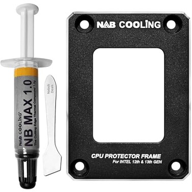 Nab Cooling Intel LGA 1700 Contact Frame for 12th13th14th Gen Fully Fitted Pressure Plate CPU Bracket wThermal Paste NBF121314