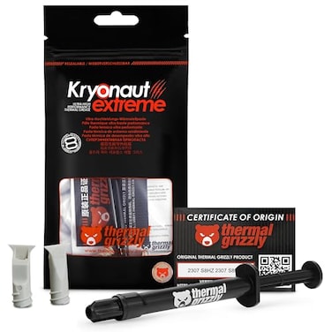 Thermal Grizzly Kryonaut Extreme 2 Gram Extremly High Performance Thermal Paste for Maximum Thermal Conductivity While Overclocking CPUGPUPS4PS5Xbox