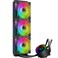 TGDGAMER T360MM Black ARGB Liquid CPU Water Cooling with 3 X 120mm ARGB PWM FanTemperature Display Computer Water Cooling