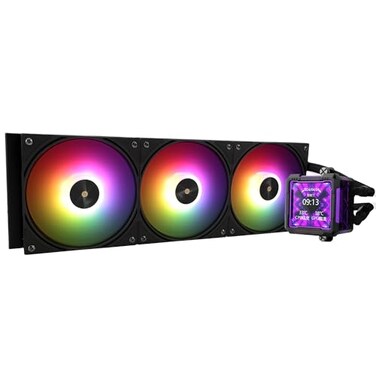 Thermalright FW PRO 360 ARGB Black360mm AIO CPU Liquid CoolerIPS LCD Screen with 320 320 Resolutionfor AM4AM5Intel LGA17001851273 inchMagnetAbsorbent LCD Screen for Images