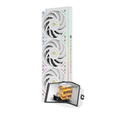 Thermalright Wonder Vision 360 UB ARGB White AIO CPU Liquid Coolerfor AM5Intel LGA18511700667inch 3D Curved Screen with 2400x1080 ResolutionsMagnetic Panel Screen3D2D Video Support