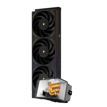 Thermalright Wonder Vision 360 UB ARGB Black CPU Water Cooler 667inch Magnetic Curved Screen with 2400x1080 Resolution AMOLED Display Screen Liquid Cooler for AM4AM5 Intel LGA17001851