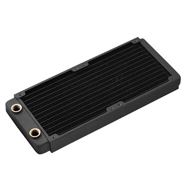 ASHATA Universal Copper Radiator 240mm Heat Sink Water Liquid Cooling Heat Exchanger for Computer Water Cooling Beauty Equipment Industrial Equipment 240mm
