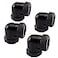 SDTC Tech 4Pack 90 Degree Fitting Hand Twist Elbow for 10mm ID 14mm OD Metal and PETG Rigid Tubing Computer Water Cooling System Connectors