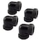 SDTC Tech 4Pack 90 Degree Fitting Hand Twist Elbow for 10mm ID 14mm OD Metal and PETG Rigid Tubing Computer Water Cooling System Connectors