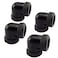 SDTC Tech 4Pack 90 Degree Fitting Hand Twist Elbow for 10mm ID 14mm OD Metal and PETG Rigid Tubing Computer Water Cooling System Connectors