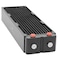 greenDracaena Dracaenaio 360mm Copper PC Radiator for Custom Water Cooling Loop 64mm Thick 3x120mm Fan Mount 4 G14 Thread Ports Liquid Cooling Radiator Black