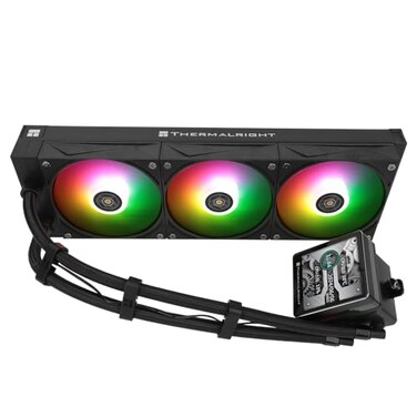 Thermalright Grand Vision 360 ARGB Black CPU Water Cooler with 3 PWM Fans with 2150RPMIPS LCD Screen with 480x480 ResolutionLiquid CPU Cooler for AM5Intel LGA1700185134inch LCD Display