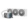 TRYX Panorama 360 White 360mm AIO 667 AMOLED Curved Screen 3D Anamorphic Effect Customizable AIO Cooler 360mm Asetek 8th Gen V2 320w TDP PogoPin Performance Fan Intel LGA 18511700 AMD AM5AM4