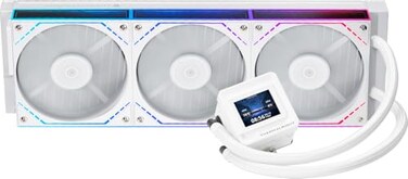 Thermalright FW360 SE ARGB V2 360mm AIO Liquid CPU Cooler 2 LCD Screen 3 x TLM12Q 120mm PWM DaisyChain Fans for AMD AM4AM5 and Intel LGA18511700 White