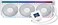 Thermalright FW360 SE ARGB V2 360mm AIO Liquid CPU Cooler 2 LCD Screen 3 x TLM12Q 120mm PWM DaisyChain Fans for AMD AM4AM5 and Intel LGA18511700 White
