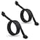 YEZriler 2Pack 8 Pin PCIe Cable for Corsair PSUs ATX CPU 8 Male to PCIe 62 Male Power Adapter Sleeved 25inch 63cm