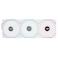 Lian Li UNI Fan TL LCD Wireless 120 Triple Pack Normal Blade NOT Reverse 24 GHz Wireless Signal Control DaisyChain Customizable Lighting EffectsController Included White 12TLLCD1W3W