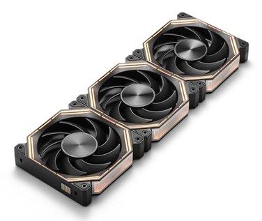darkFlash INF34 120MM PC Case Fan DaisyChain up to 2000RPM Cooling 4Pin PWM ARGB CPU Cooling Computer Fan 3 Pack Forward Black