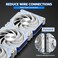 darkFlash INF34 120MM PC Case Fan DaisyChain up to 2000RPM Cooling 4Pin PWM ARGB CPU Cooling Computer Fan 3 Pack Forward White