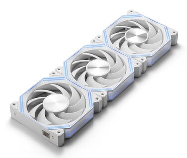 darkFlash INF34 120MM PC Case Fan DaisyChain up to 2000RPM Cooling 4Pin PWM ARGB CPU Cooling Computer Fan 3 Pack Forward White