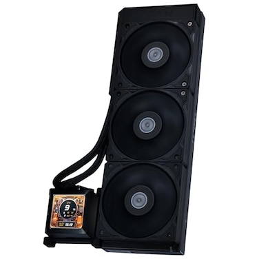 Lian Li Hydroshift 360 AIO PreInstalled 3 x 28MM Fans SideMounted Coolant Pathway 288 LCD Screen 480 x 480 Res Captured Images Recorded Videos LGA 18511700 1200 AM54 BlackHSLCD36SB