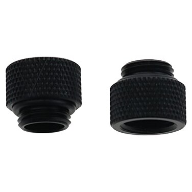CZQC Watercooled Extension Connector 2PCS G14 10mm Male to Female Extender Fitting Black