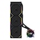 Lian Li Hydroshift IIC 360TL RGB Liquid CPU Cooler 360mm AIO 3X 120 RGB Fans 21 IPS LCD Screen 3 Control Mode Flexible Tubes Clamp LGA 18511700 AMD AM5AM4 Black HS2LCD36TB