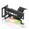 EZDIY-FAB EZDIYFAB Vertical PCIe 40 GPU Mount Bracket Graphic Card Holder with 5V 3 Pin ARGB LED Module Video Card VGA Support Kit with PCIe 40 X16 Gen4 17cm669in Riser Cable 90 Degree Right Angle Bla