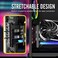 EZDIY-FAB EZDIYFAB Vertical PCIe 40 GPU Mount Bracket Graphic Card Holder with 5V 3 Pin ARGB LED Module Video Card VGA Support Kit with PCIe 40 X16 Gen4 17cm669in Riser Cable 90 Degree Right Angle Bla