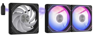 darkFlash G24 120MM Magnetic ARGB PC Case Fans 3 Pack ToolFree Installation up to 2200RPM Cooling 4Pin PWM Sync with Motherboard RGB SoftwareBlack