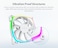MONTECH AX 120MM PWM Fan Silent Performance High Speed 1600PWM HighEnd Durability with HDB Bearing Stunning Outer Ring ARGB Lighting Design 3 in 1 Pack with 6X6 Fan Hub AX1203in1W