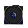 Lian Li UNI Fan TL LCD Wireless 120Single Pack24 GHz Wireless Signal ARGB FanInfinity MirrorDaisyChain Customizable Lighting EffectsController NOT Included Required Black 12TLLCD1W1B